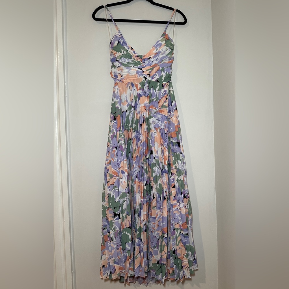 ASTR the Label Blythe Dress in Coral Multi NWT